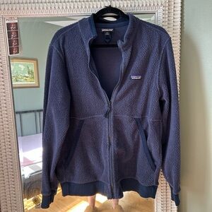 Patagonia Navy Blue shearling Jacket